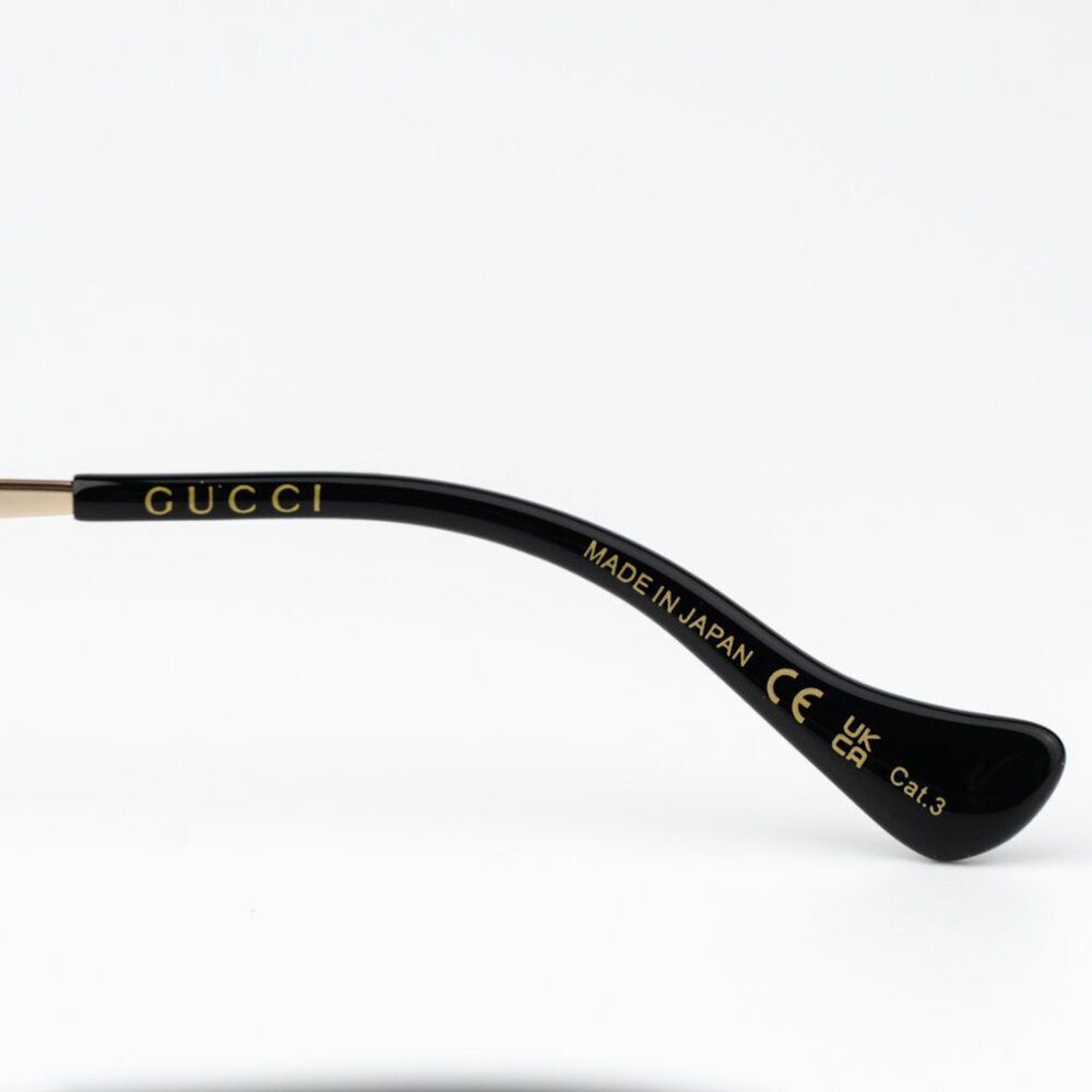 Gucci Women Sunglasses Gold Grey Rectangle GG1600S 001 BRAND NEW - Picture 6 of 12